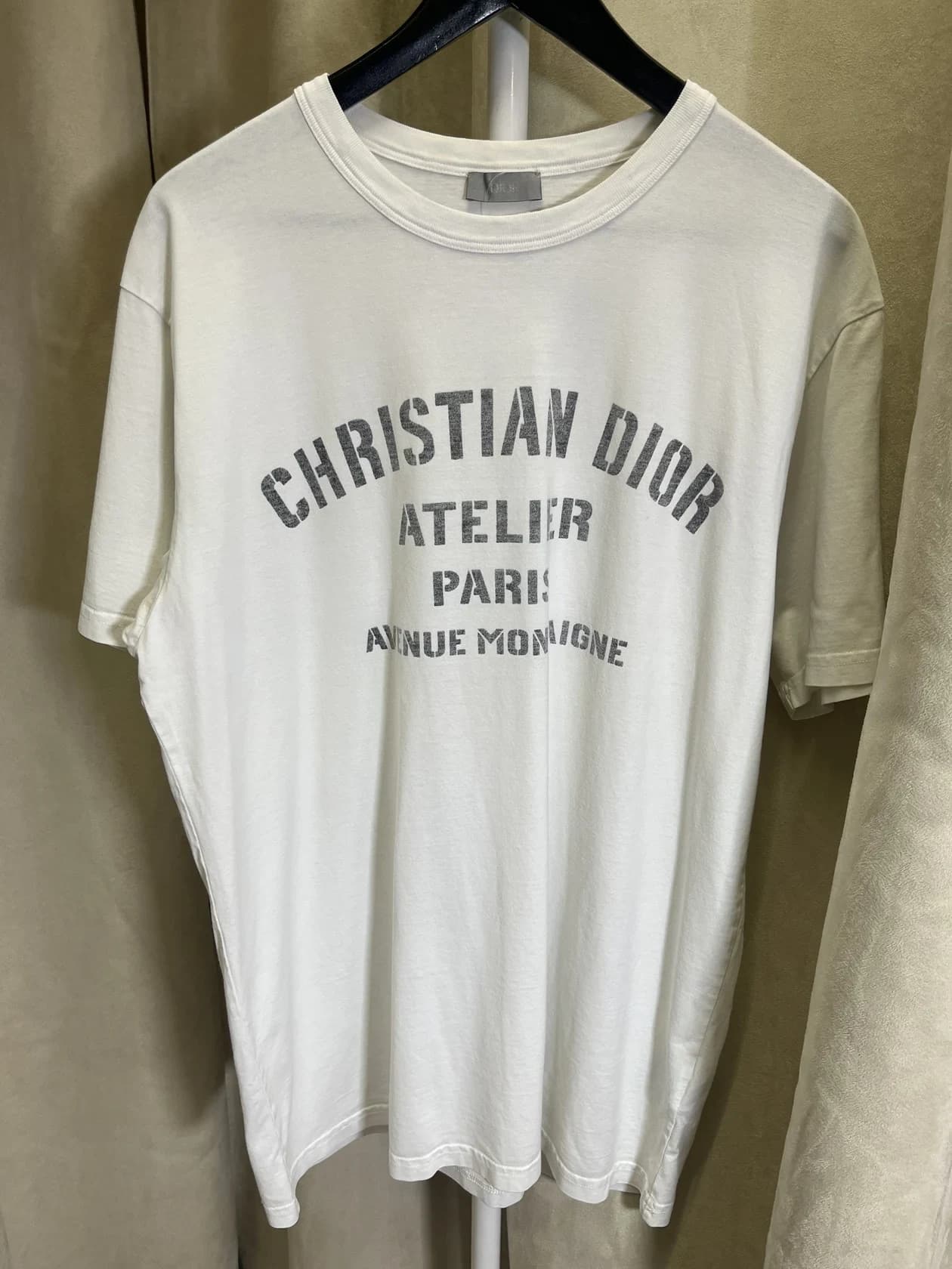 Футболка Christian Dior из тонкого хлопка, унисекс