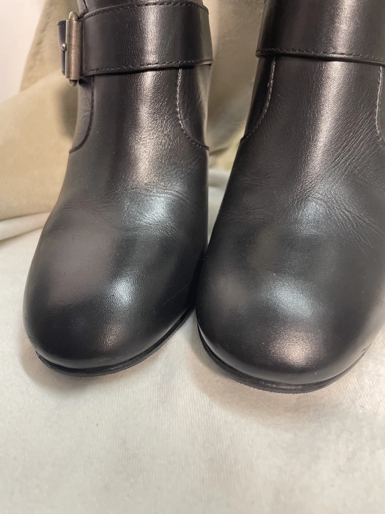 Ботильоны-казаки Giuseppe Zanotti, чёрная кожа — фото 8