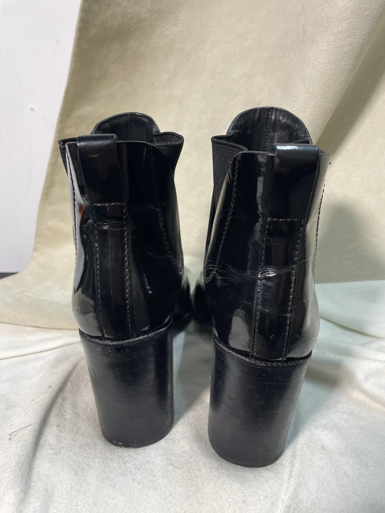 Лаковые ботильоны челси Alexander Wang, архивная модель — фото 9