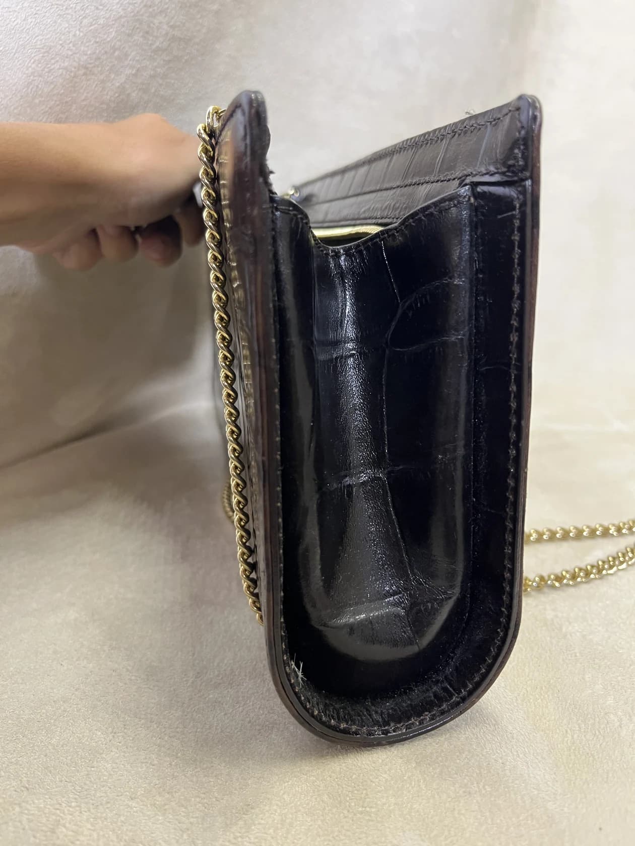 Клатч-кроссбоди Vivienne Westwood, кожа под крокодила — фото 6