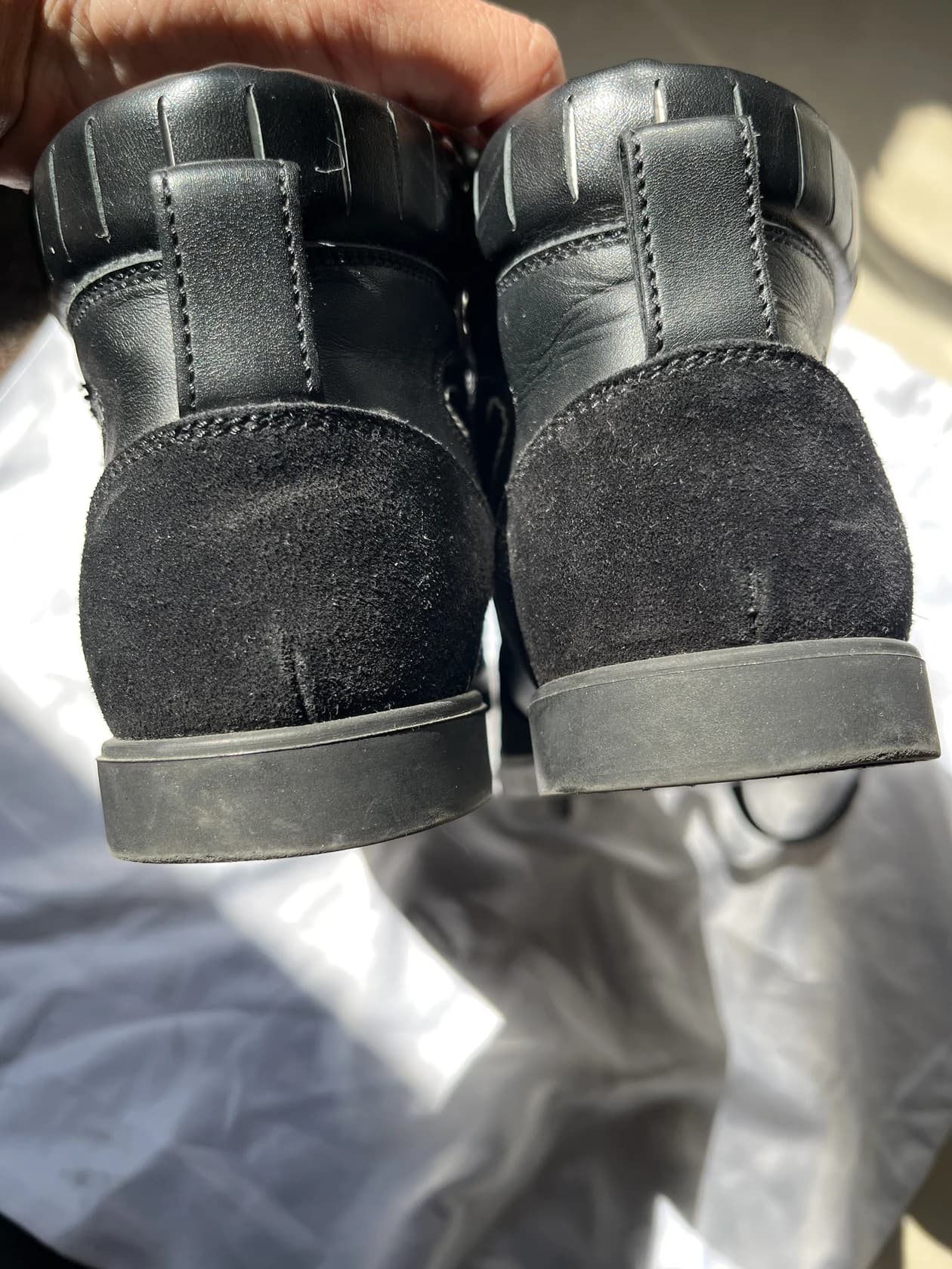 Высокие кеды Chanel Cambon, кожа и замша — фото 8