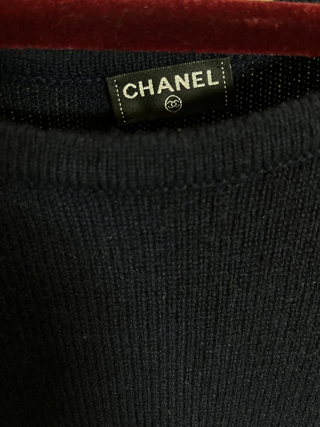 Платье Chanel из кашемира, темно-синее — фото 3