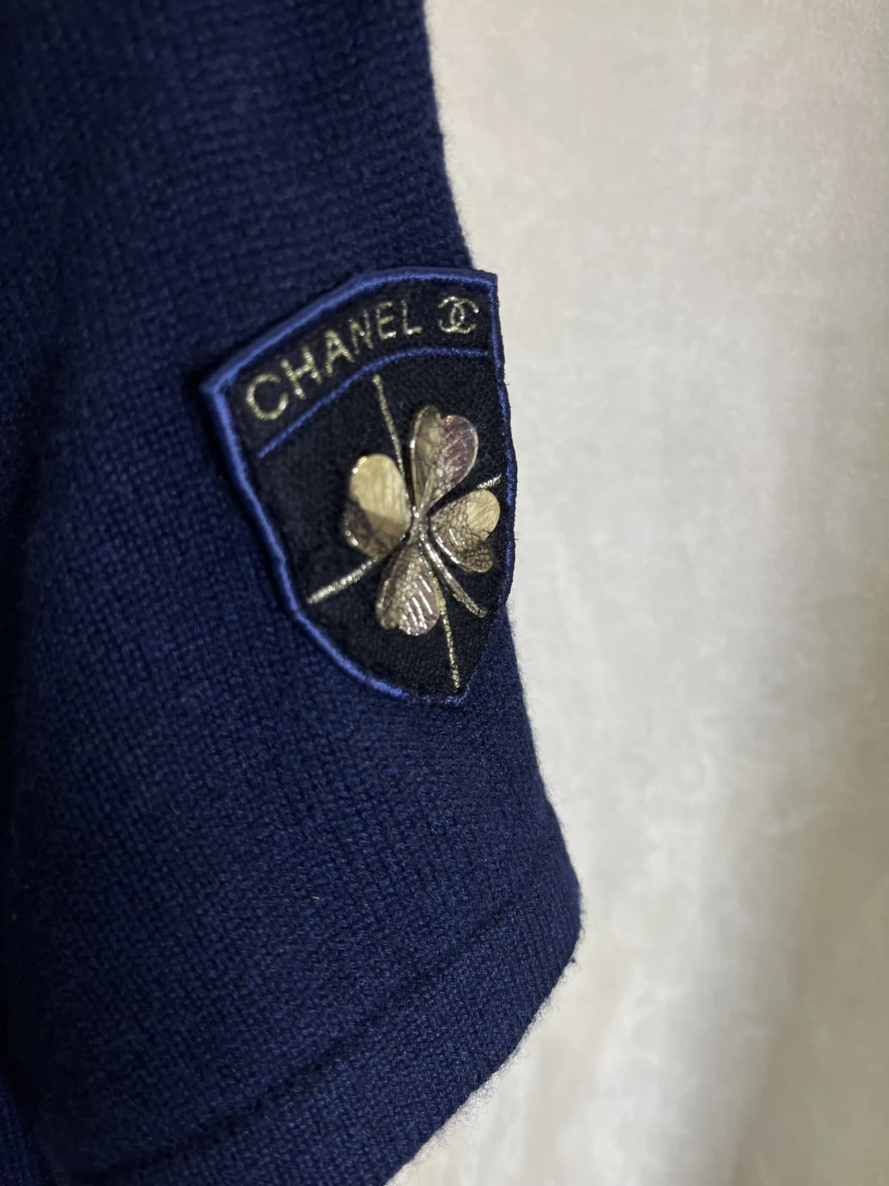 Платье Chanel из кашемира, темно-синее — фото 5