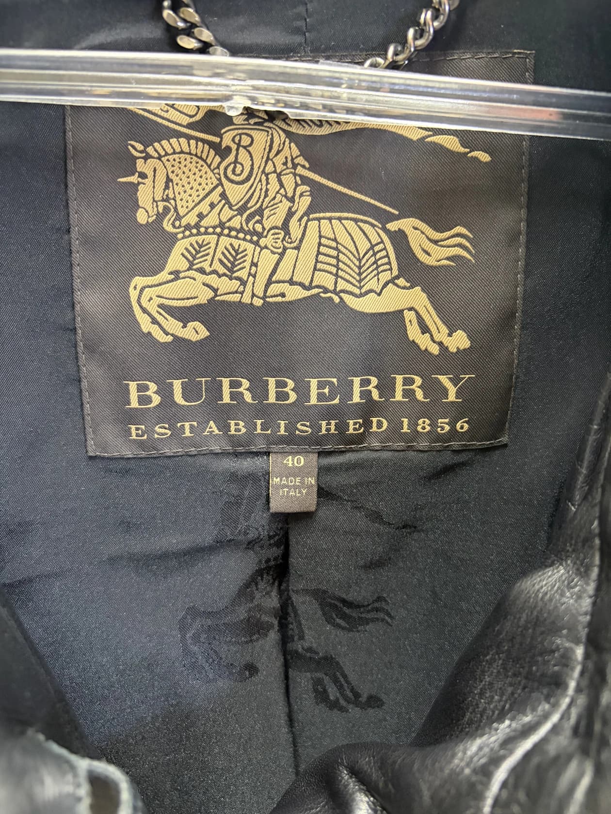 Куртка Burberry из мягкой кожи, двубортная — фото 9