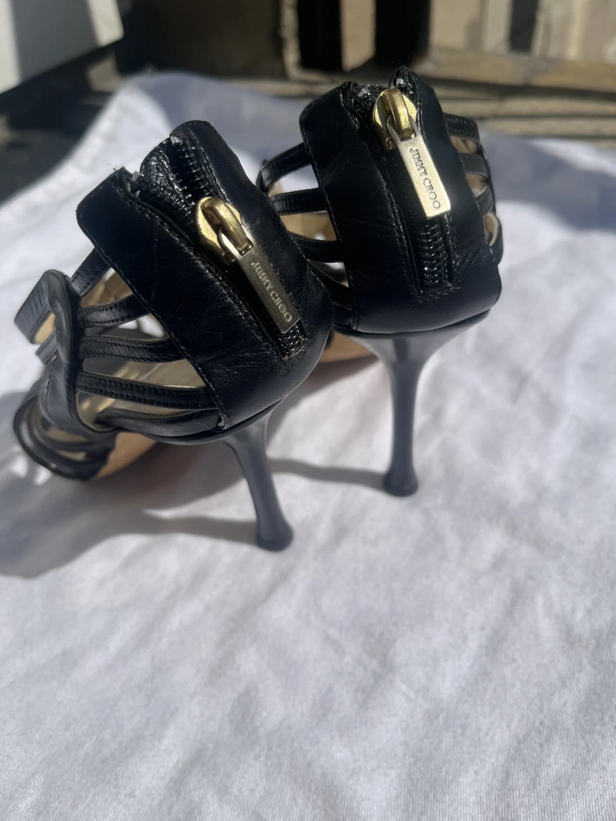 Босоножки Jimmy Choo из кожи — фото 3