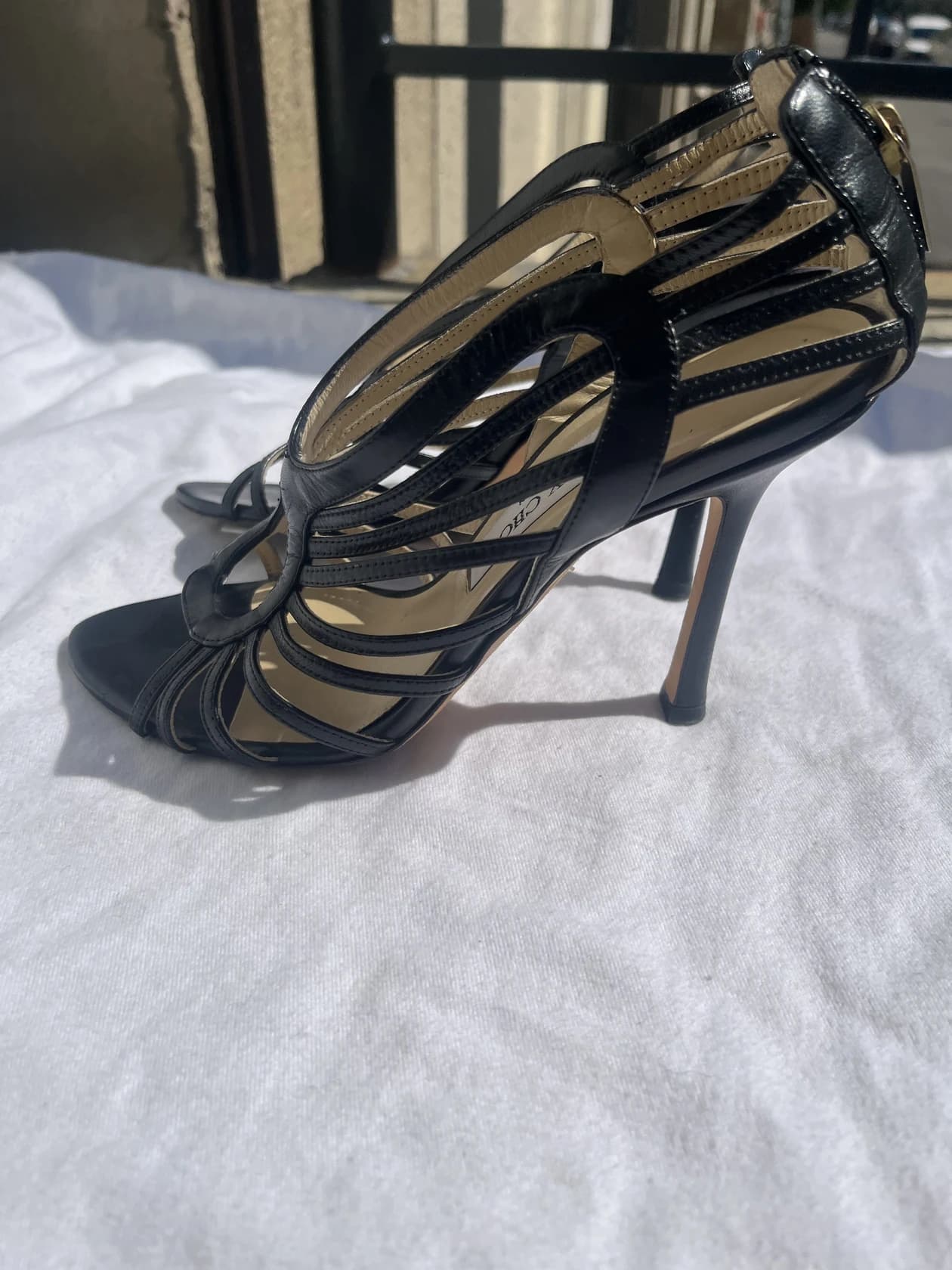 Босоножки Jimmy Choo из кожи — фото 4