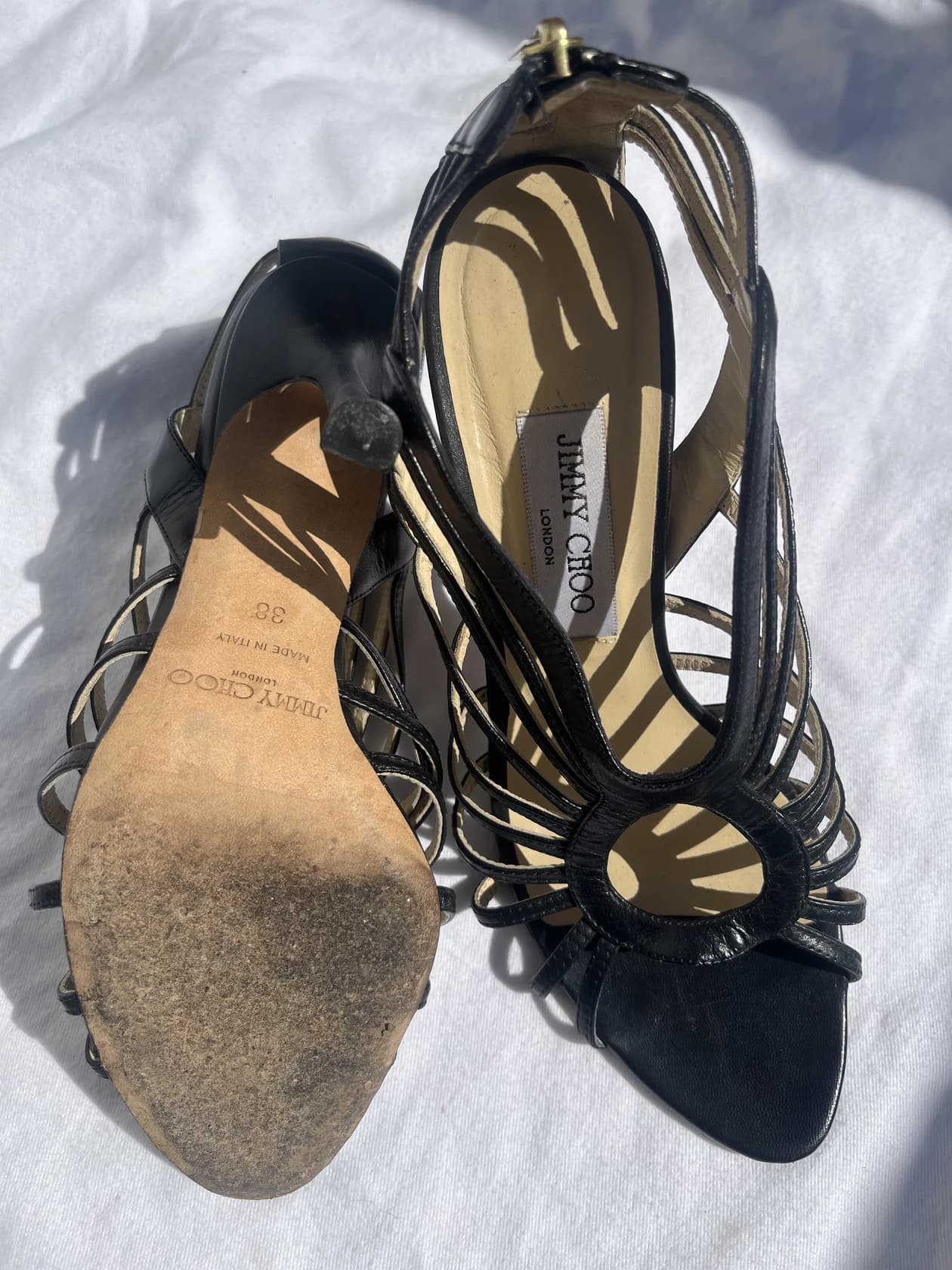 Босоножки Jimmy Choo из кожи — фото 5