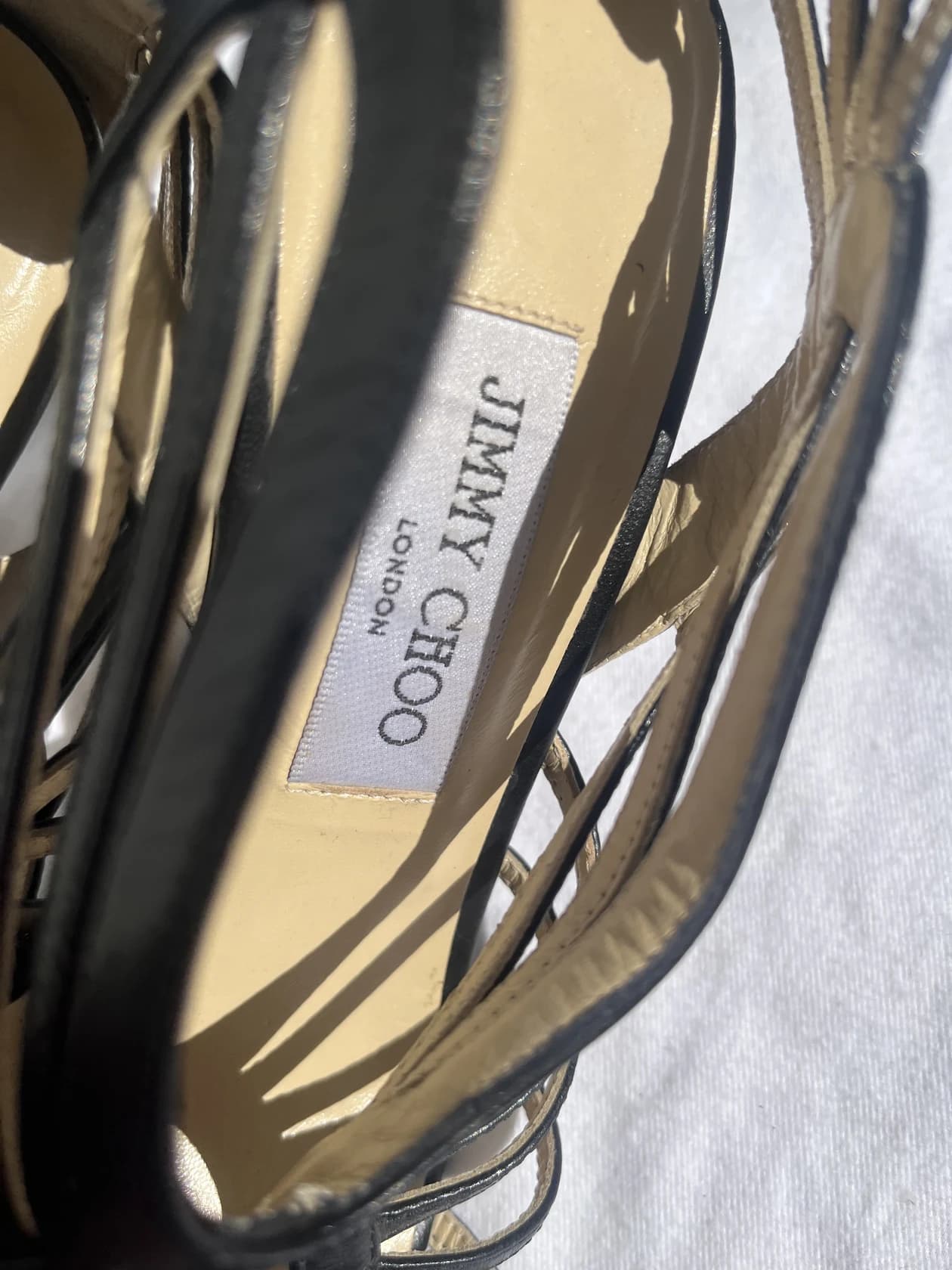 Босоножки Jimmy Choo из кожи — фото 6