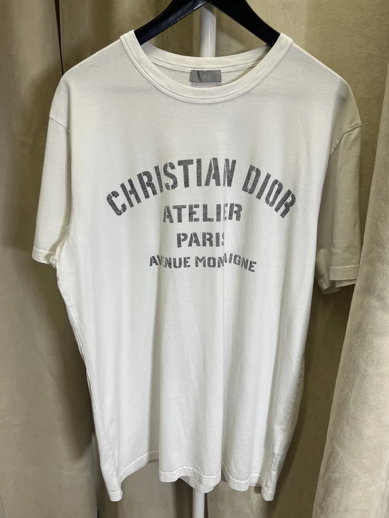 Футболка Christian Dior из тонкого хлопка, унисекс
