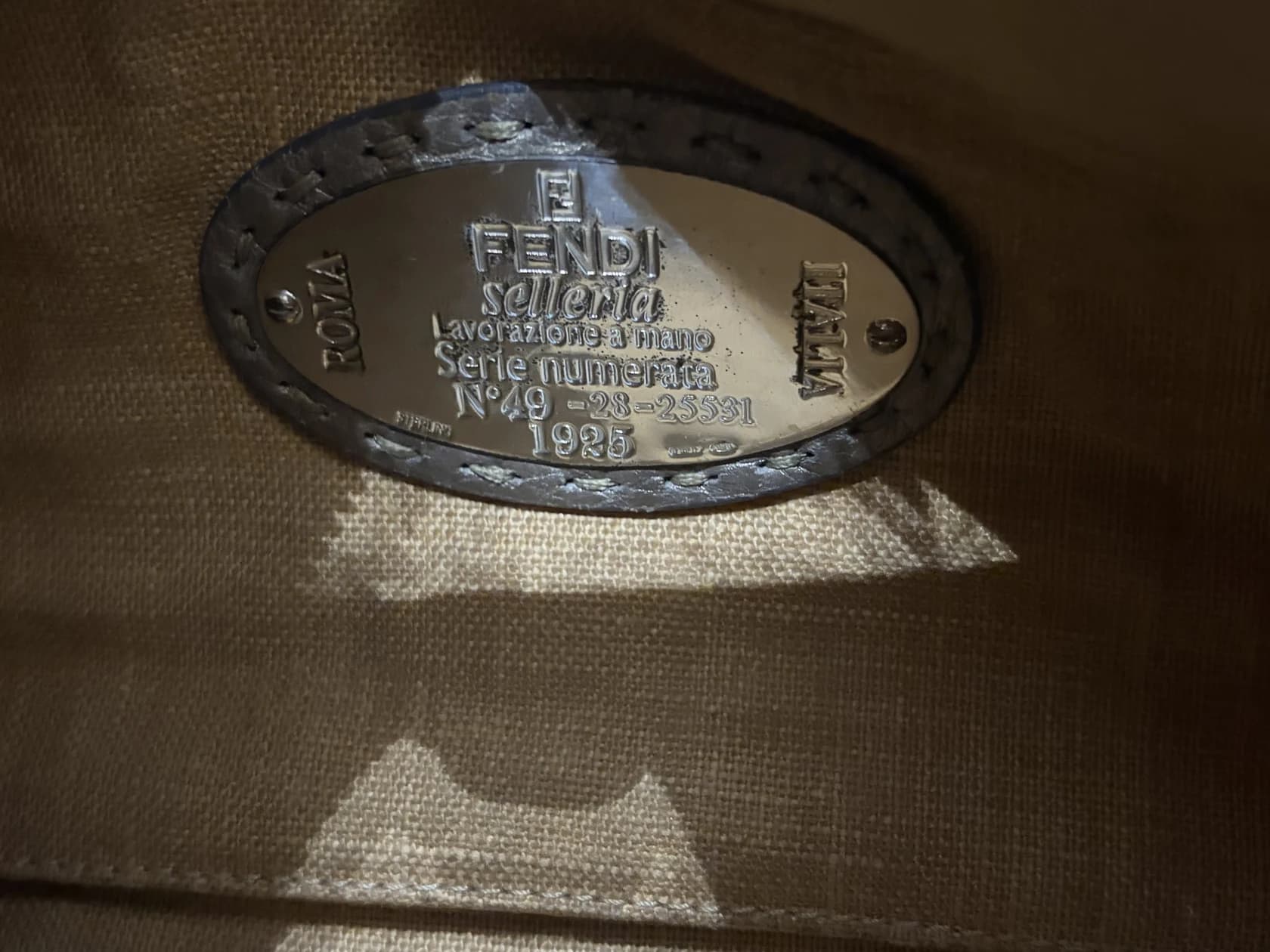 Сумка Fendi Selleria Linda Boston Bag, серебро 925 — фото 4