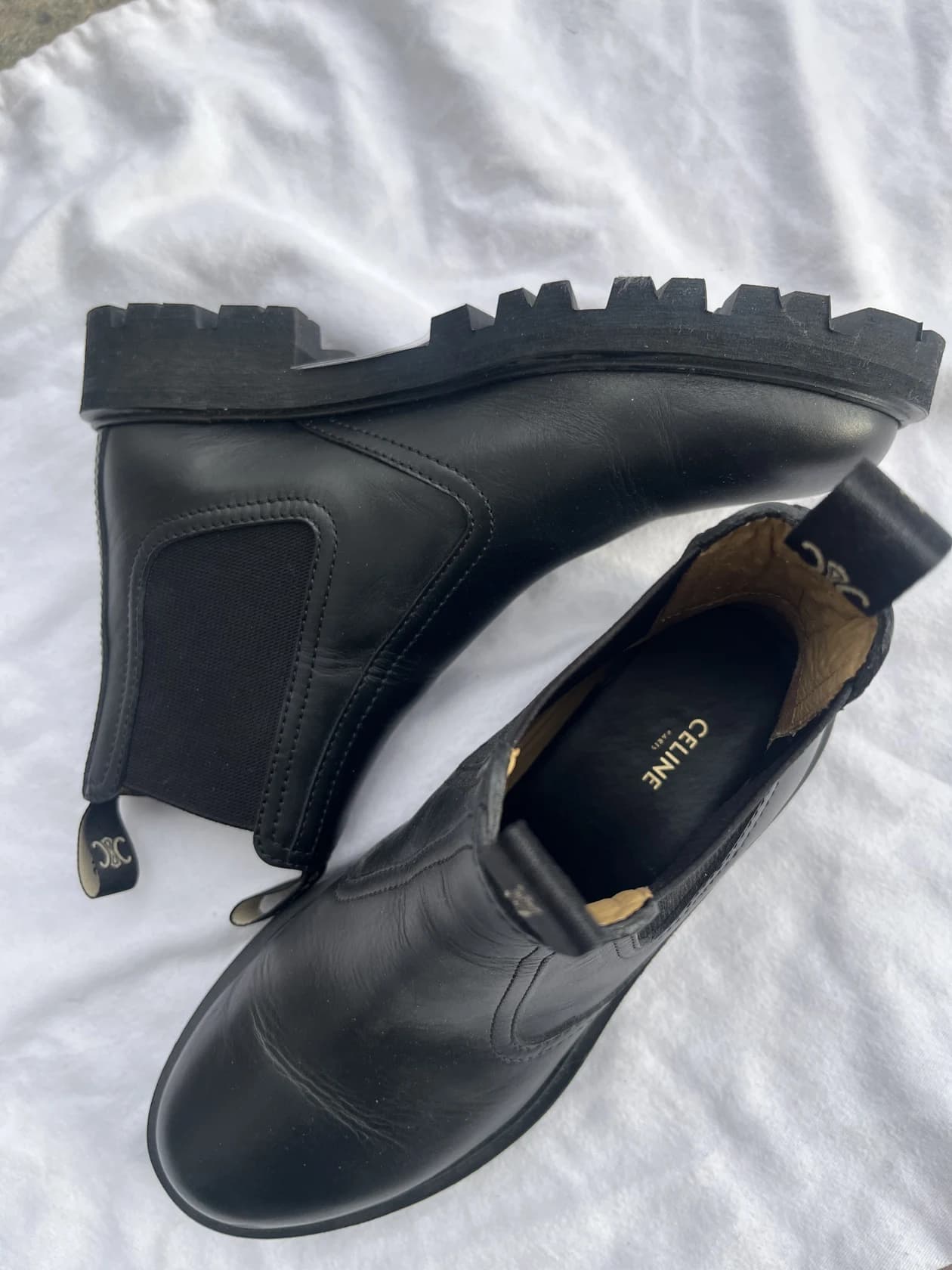 Черные челси Celine