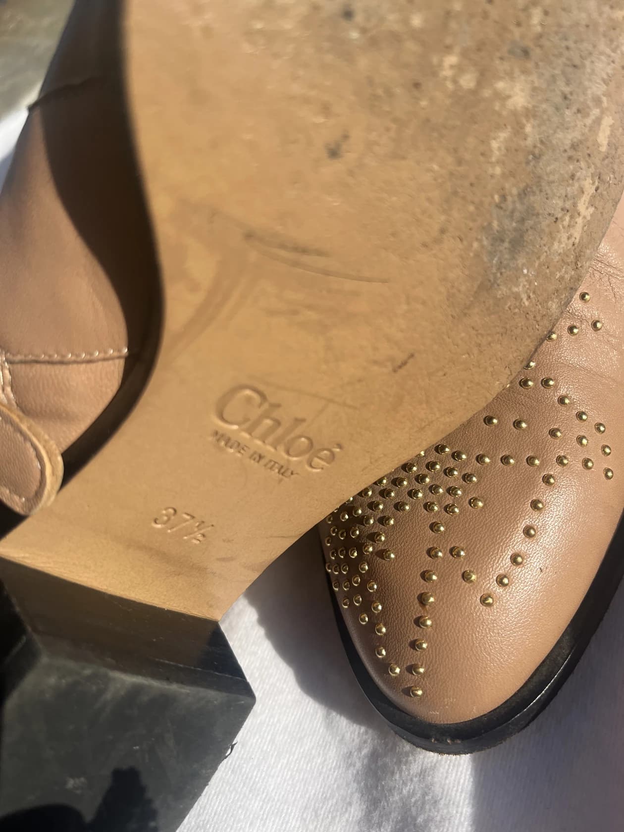 Казаки Chloé из мягкой кожи — фото 7