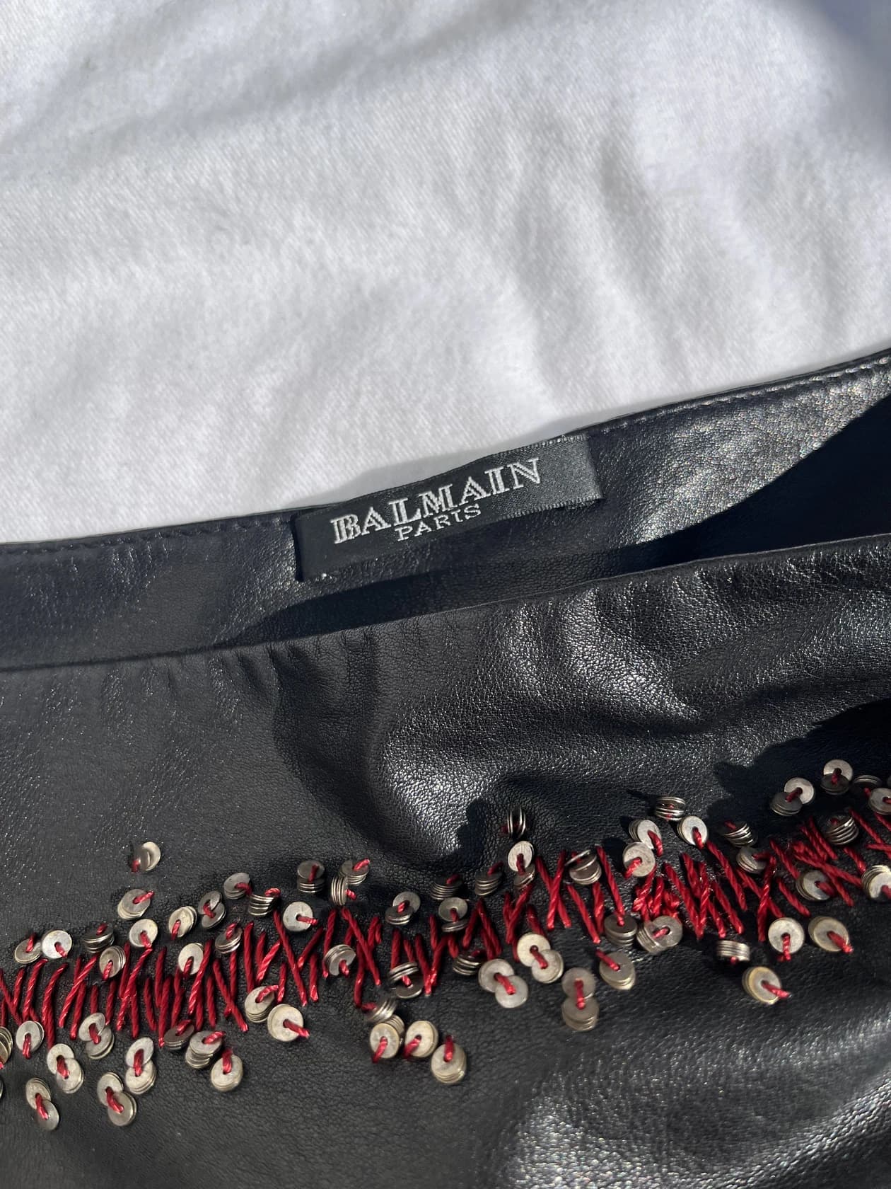 Подиумная юбка Balmain f/w 2008 год — фото 4