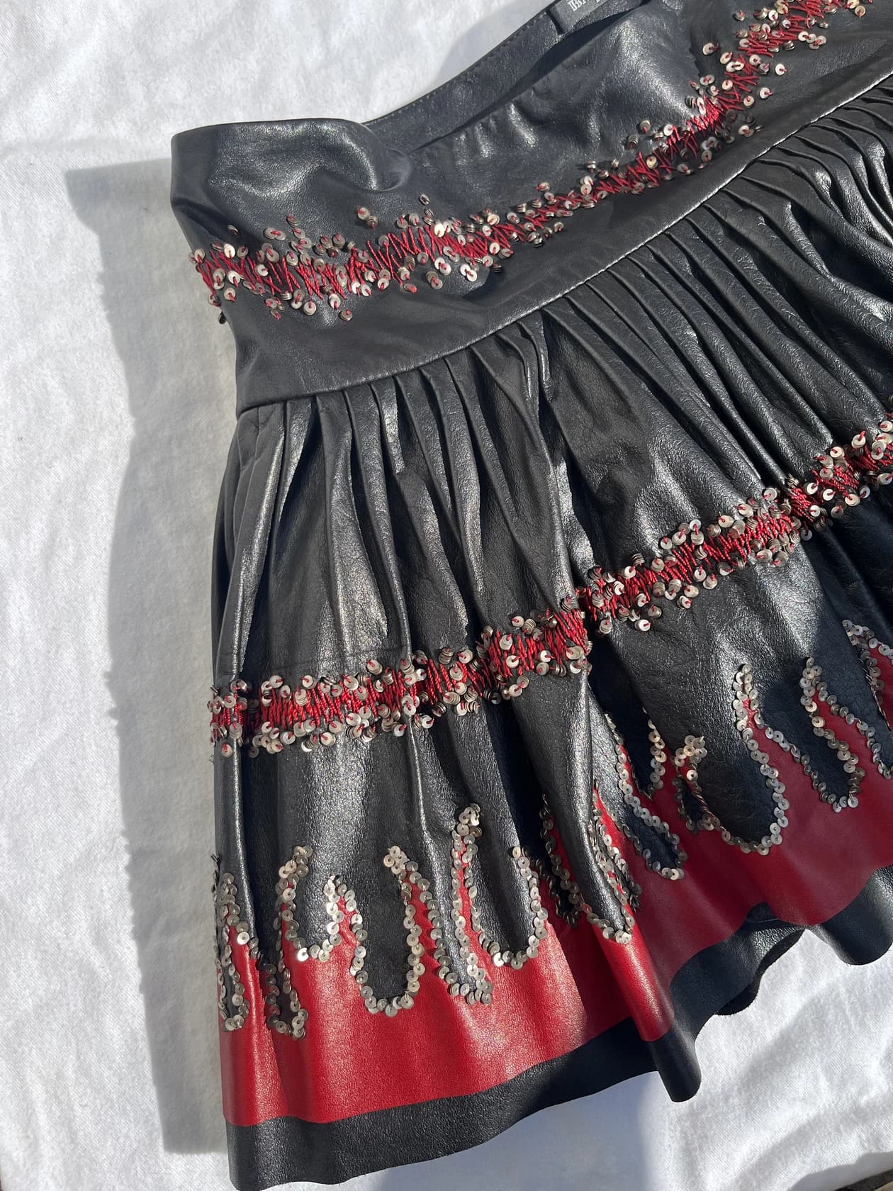 Подиумная юбка Balmain f/w 2008 год — фото 8