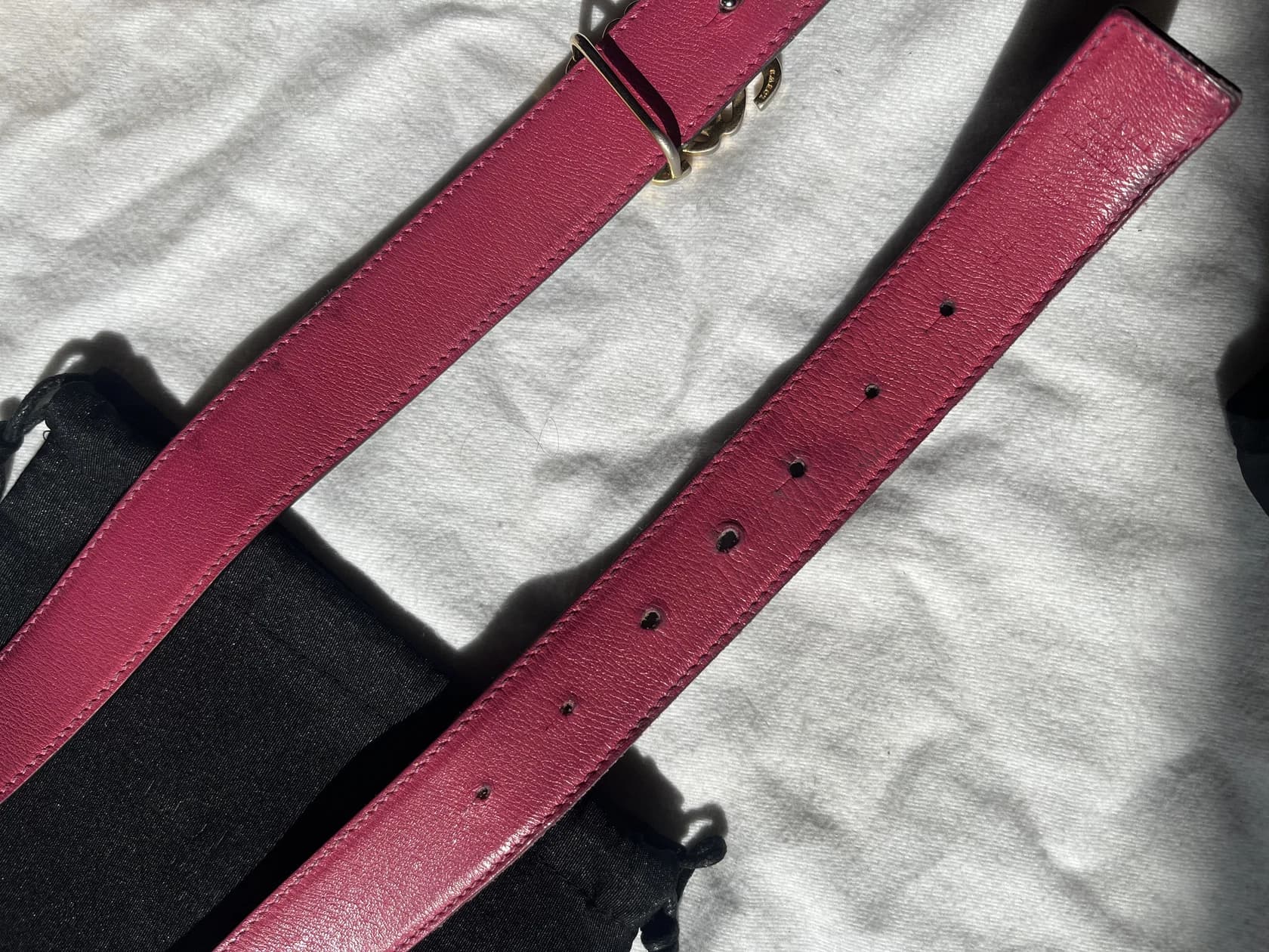 Ремень Loewe с пряжкой-логотипом, мягкая кожа — фото 3